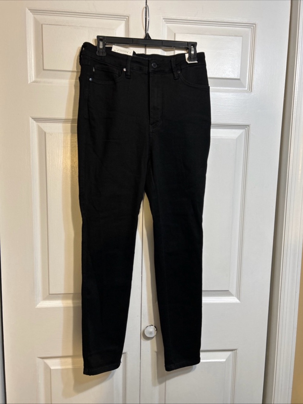 NWT Judy Blue Pull On Skinny Fit Jeans Size 13/31 Black Denim Stretch High Waist